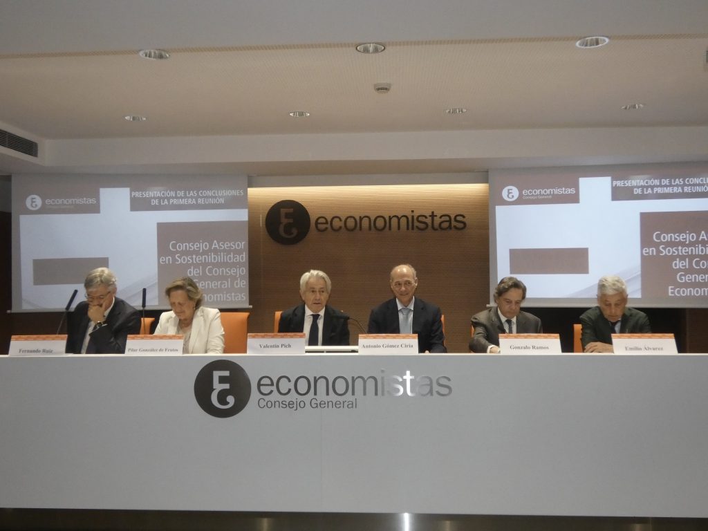 Foto presentación Conclusiones de la 1ª reunión del Consejo Asesor en Sostenibilidad del CGE